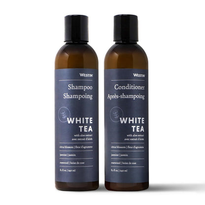 Westin Shampoo & Conditioner Set – Hydrating Hair Care with White Tea Aloe Scent, 8 oz Each (Pack of 2) Avelisse
