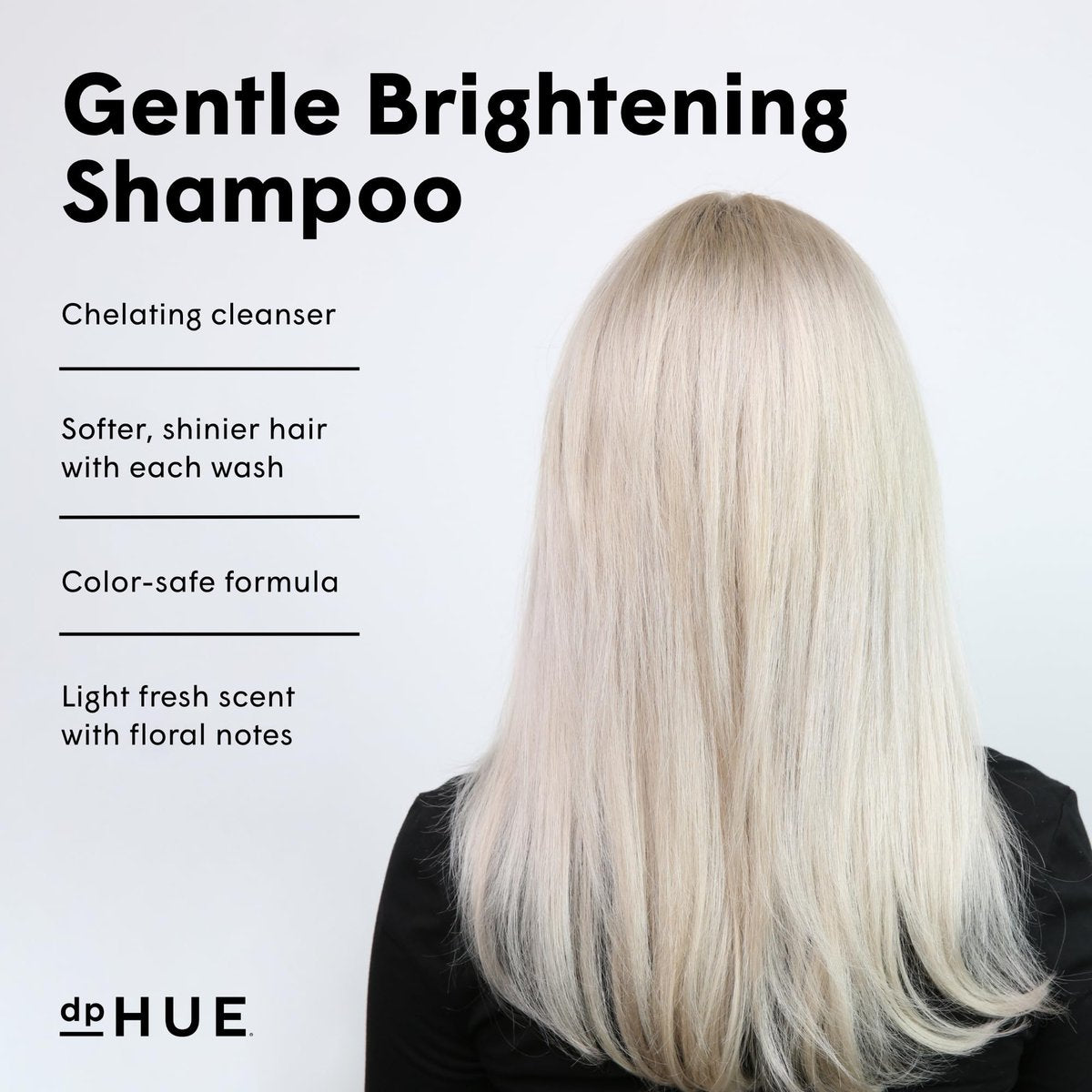 dpHUE Gentle Brightening Shampoo - 8.5 oz - Color-Safe, Vegan & Cruelty-Free Brightening Shampoo for Shine - görsel 3