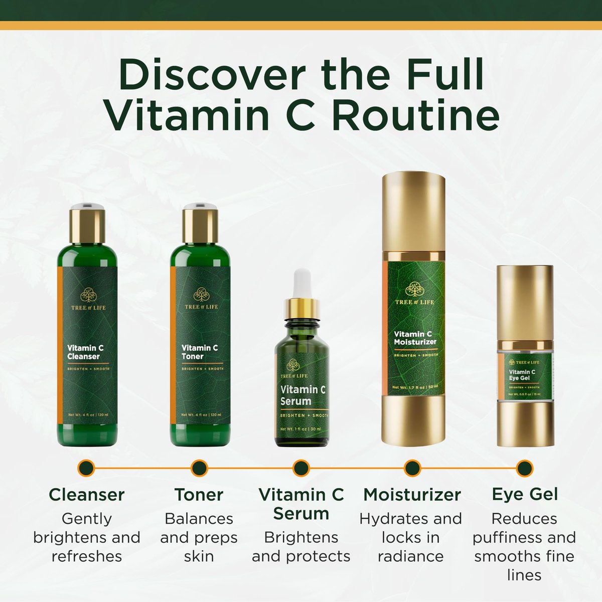 Tree of Life Vitamin C Serum For Face - Brightening Face Oil for Dark & Age Spots - For Dry & Sensitive Skin with Vitamin E for Soft Smooth Glow - Dermatologist Tested, 1 Fl Oz - görsel 14