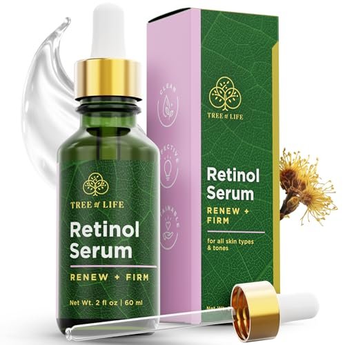 Tree of Life Retinol Serum 2 Fl Oz – Anti-Aging Face Oil for Dark Spots, Fine Lines & Wrinkles with Hyaluronic Acid for Dry & Sensitive Skin - görsel 2