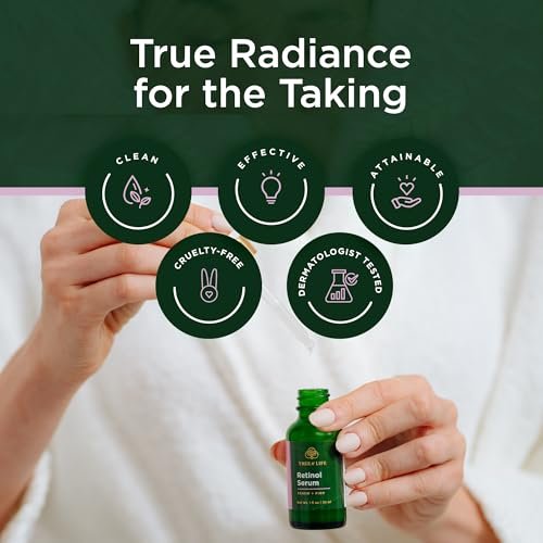Tree of Life Retinol Serum 2 Fl Oz – Anti-Aging Face Oil for Dark Spots, Fine Lines & Wrinkles with Hyaluronic Acid for Dry & Sensitive Skin - görsel 14