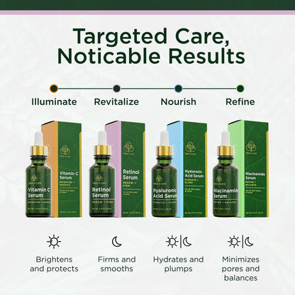 Tree of Life Retinol Serum 2 Fl Oz – Anti-Aging Face Oil for Dark Spots, Fine Lines & Wrinkles with Hyaluronic Acid for Dry & Sensitive Skin