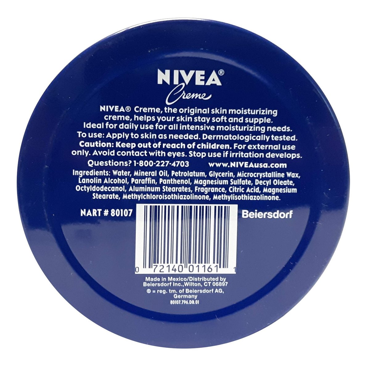 NIVEA Creme Tin - 400ml Whole Body Moisturizer, Gentle for Acne-Prone Skin, Alcohol-Free & Antiseptic Avelisse