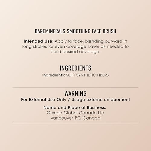 bareMinerals Smoothing Face Brush – Vegan, Cruelty-Free Foundation Brush for Flawless Application Avelisse