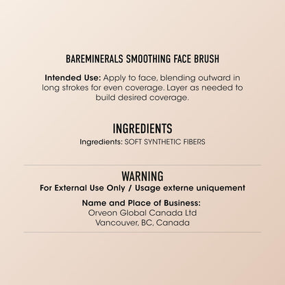 bareMinerals Smoothing Face Brush – Vegan, Cruelty-Free Foundation Brush for Flawless Application Avelisse