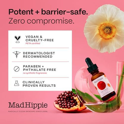 Mad Hippie Super A Retinol Serum for Face – Potent Skin Repair & Anti-Aging Serum with 3 Retinoids, Bakuchiol + Hydrating Hyaluronic Acid, 1.02 Oz Avelisse