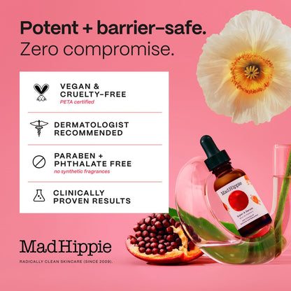 Mad Hippie Super A Retinol Serum for Face – Potent Skin Repair & Anti-Aging Serum with 3 Retinoids, Bakuchiol + Hydrating Hyaluronic Acid, 1.02 Oz Avelisse