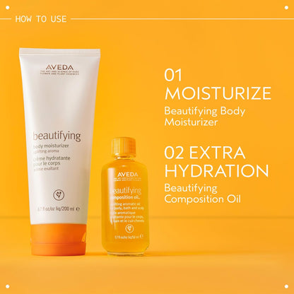 Aveda Beautifying Body Lotion – Rich Body Creme with Certified Organic Shea Butter, Uplifting Aroma of Rosemary, Lavender & Bergamot, 6.7 fl oz Avelisse