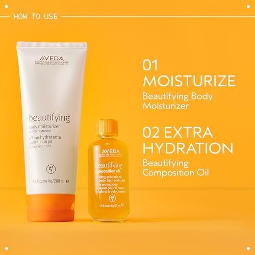 Aveda Beautifying Body Lotion – Rich Body Creme with Certified Organic Shea Butter, Uplifting Aroma of Rosemary, Lavender & Bergamot, 6.7 fl oz Avelisse