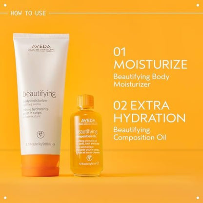 Aveda Beautifying Body Lotion – Rich Body Creme with Certified Organic Shea Butter, Uplifting Aroma of Rosemary, Lavender & Bergamot, 6.7 fl oz Avelisse