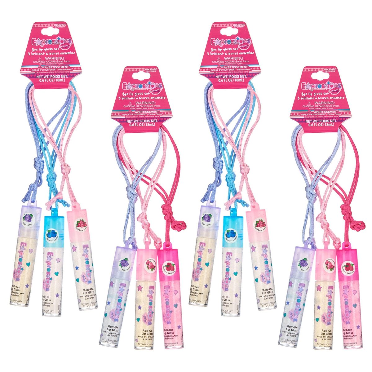 12pc Fruit Flavored Lip Gloss Necklace Set – Non-Toxic Wearable Lip Gloss for Girls, Party Favors, and Best Friend Gifts - görsel 9