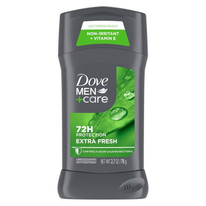 Dove Men+Care Extra Fresh Antiperspirant Deodorant Stick - 72-Hour Sweat & Odor Protection, Citrus Scent, 2.7 oz