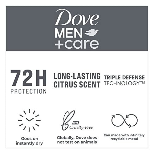 Dove Men+Care Extra Fresh Antiperspirant Deodorant Stick - 72-Hour Sweat & Odor Protection, Citrus Scent, 2.7 oz - görsel 14