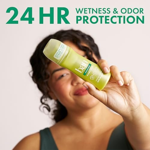 Ban Original Unscented 24-Hour Invisible Antiperspirant Roll-On Deodorant, 4-Pack, 3.5 oz Each, Clear - görsel 6