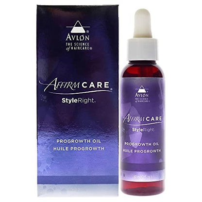 Avlon Affirm StyleRight Progrowth Oil - Nourishing Hair Oil for Growth and Dry Scalp, 2 oz