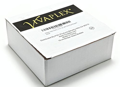 Vivaplex 24 Pack 15 ml (1/2 oz) Amber Glass Bottles with Glass Eye Droppers for Essential Oils Avelisse