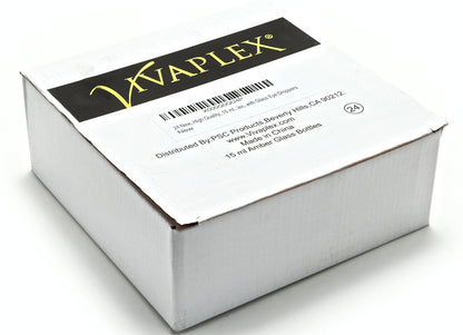 Vivaplex 24 Pack 15 ml (1/2 oz) Amber Glass Bottles with Glass Eye Droppers for Essential Oils Avelisse