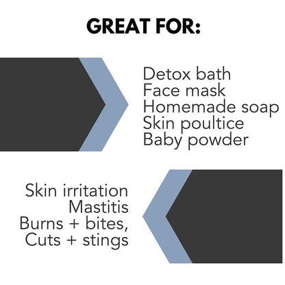 Pure Body Naturals Bentonite Clay Powder – 8 oz Indian Healing Clay for DIY Face Masks & Detox Body Wraps
