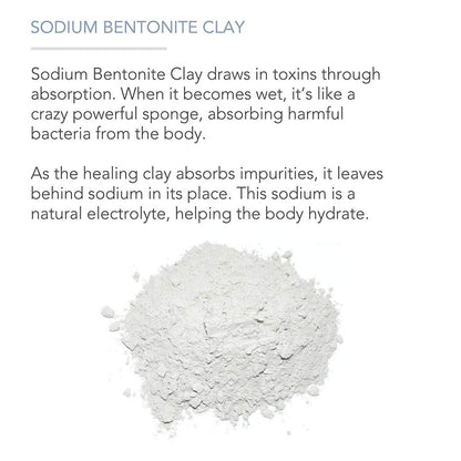 Pure Body Naturals Bentonite Clay Powder – 8 oz Indian Healing Clay for DIY Face Masks & Detox Body Wraps