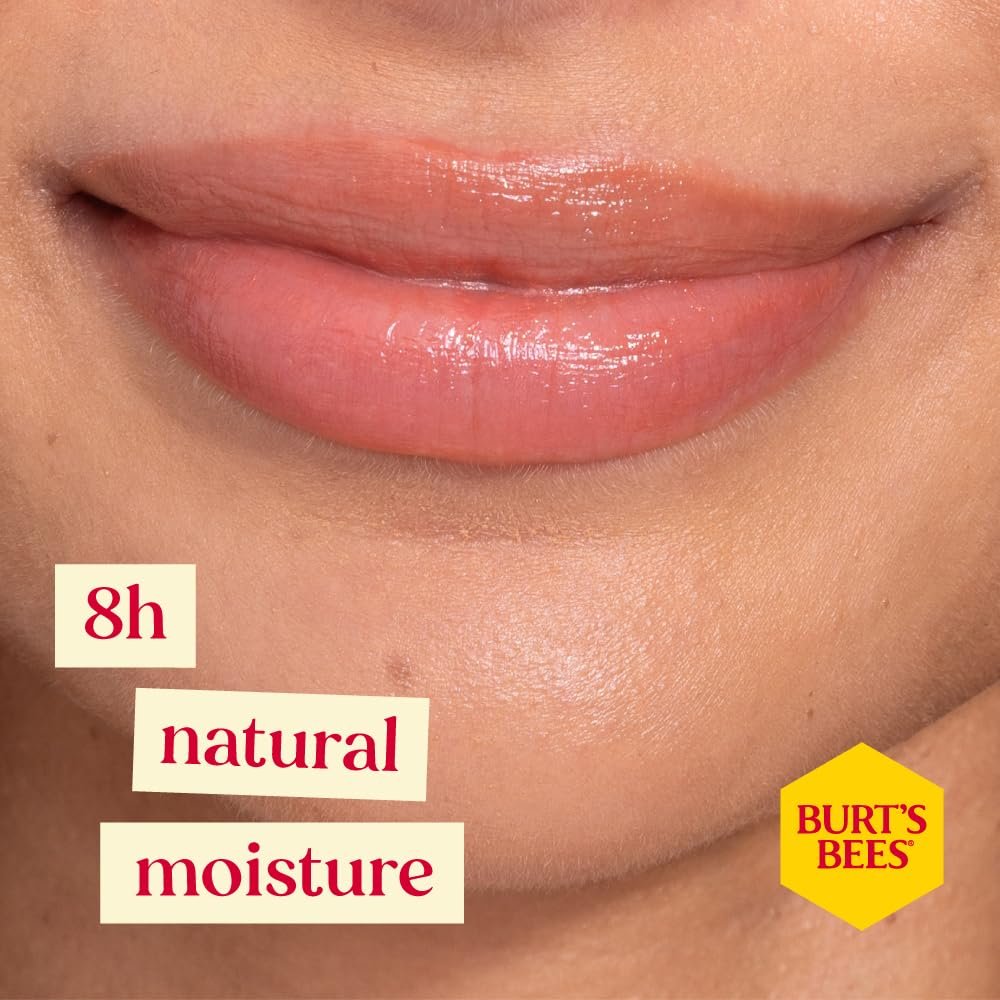 Burt's Bees 100% Natural Origin Tinted Lip Balm, Zinnia - Moisturizing Color with Shea Butter & Botanical Waxes - görsel 5