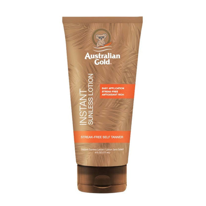 Australian Gold Instant Sunless Tanning Lotion, 6 oz – Rich Bronze Color with Fade Defy Technology Avelisse