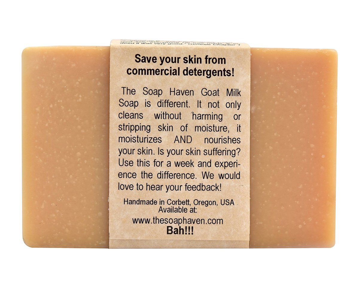 Handmade Goat Milk Soap Bars with Honey - Unscented, All Natural, 4-Pack (3.5 oz each) - The Soap Haven Avelisse