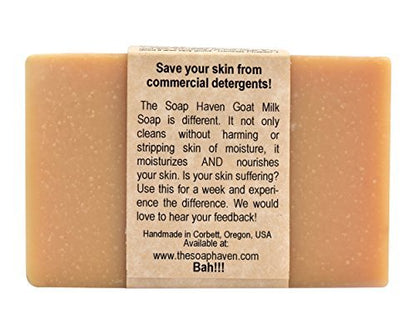 Handmade Goat Milk Soap Bars with Honey - Unscented, All Natural, 4-Pack (3.5 oz each) - The Soap Haven Avelisse
