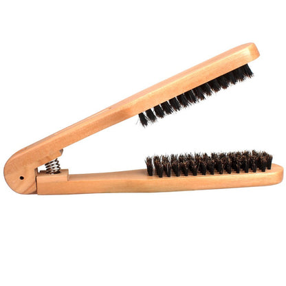 Amariver DIY Salon Hairdressing Wooden Anti-static Dual-Brush Comb – 1 Pack