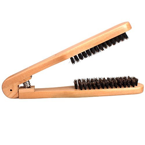 Amariver DIY Salon Hairdressing Wooden Anti-static Dual-Brush Comb – 1 Pack - görsel 4