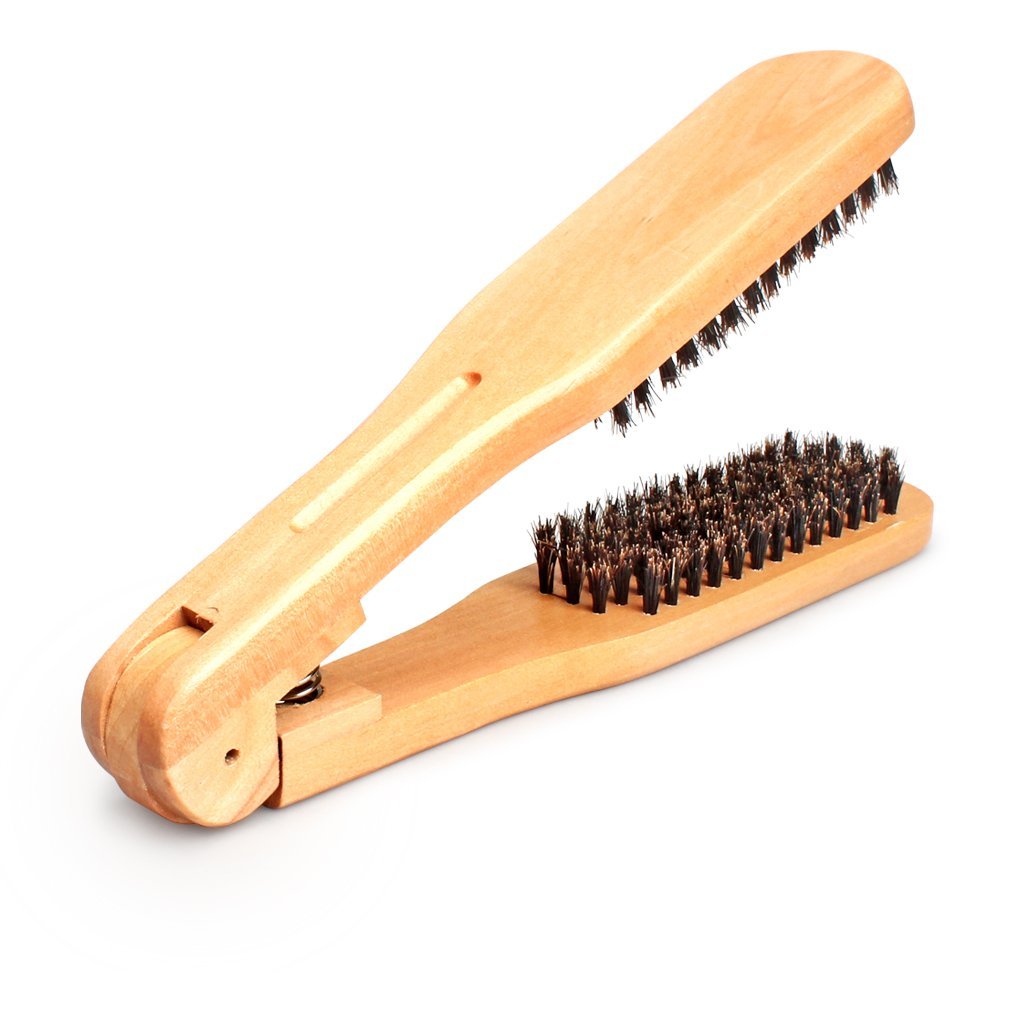 Amariver DIY Salon Hairdressing Wooden Anti-static Dual-Brush Comb – 1 Pack - görsel 9