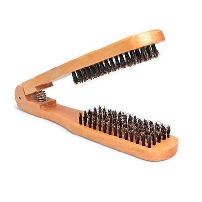 Amariver DIY Salon Hairdressing Wooden Anti-static Dual-Brush Comb – 1 Pack