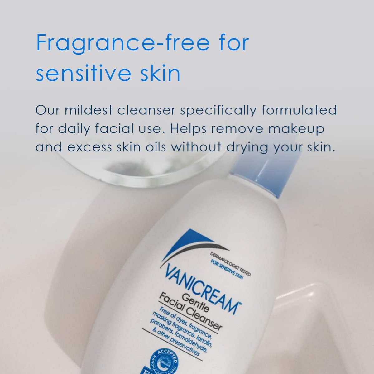 Vanicream Gentle Facial Cleanser – 8 Fl Oz (Pack of 2) – Non-Comedogenic, Fragrance-Free, Sensitive Skin Avelisse