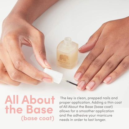 ella+mila Ridge Filler Base Coat Nail Polish – Smoothing Nail Treatment & Long-Lasting Ridge Filler, Nourishing Clear Polish for Natural Fingernails (0.45 fl oz)