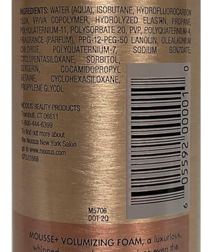 Nexxus Mousse Plus Volumizing Foam Medium Hold (10.6 oz) - 2 Pack Avelisse
