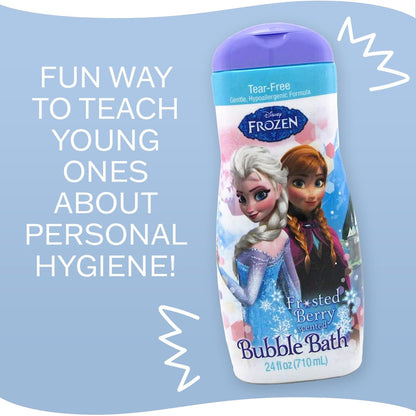 Disney Frozen Bubble Bath 24 Ounce (709ml) - Sparkling Fun for Kids