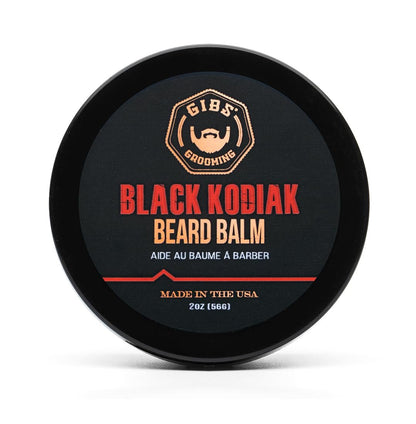 GIBS Grooming Black Kodiak Beard Balm Aid, 2 oz - Premium Beard Conditioner & Moisturizer Avelisse