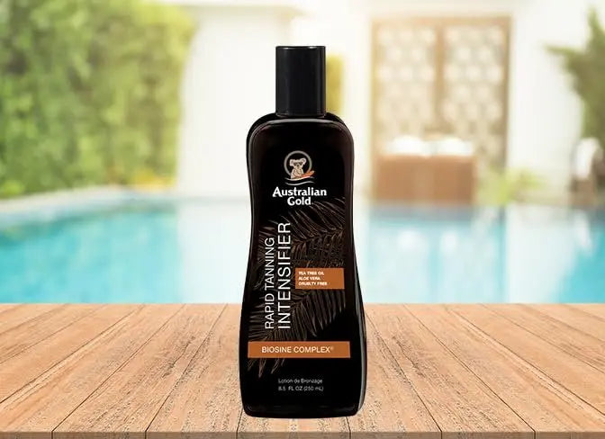 Australian Gold Rapid Tanning Intensifier Lotion with Tea Tree Oil and Aloe Vera, Vitamin E, 8.5 oz Avelisse