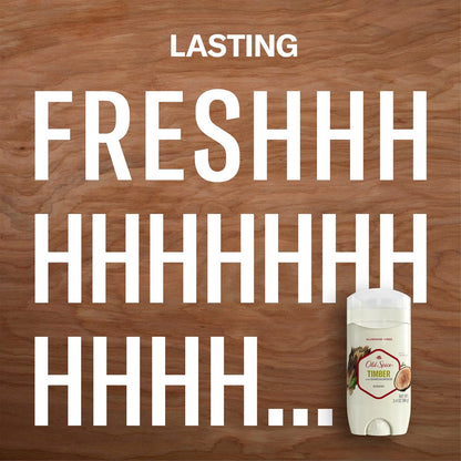 Old Spice Fresher Collection Invisible Solid Men's Deodorant, Timber, 3 oz