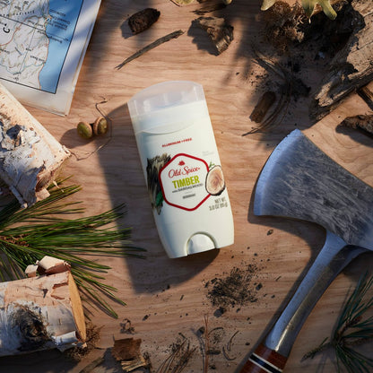 Old Spice Fresher Collection Invisible Solid Men's Deodorant, Timber, 3 oz