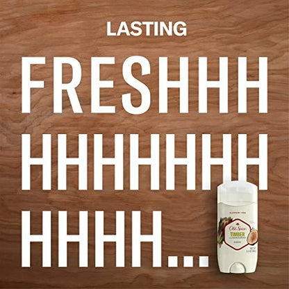 Old Spice Fresher Collection Invisible Solid Men's Deodorant, Timber, 3 oz