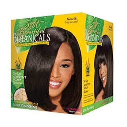 Soft & Beautiful Botanicals No-Lye Sensitive Scalp Relaxer for Coarse Hair - 1 Application Avelisse