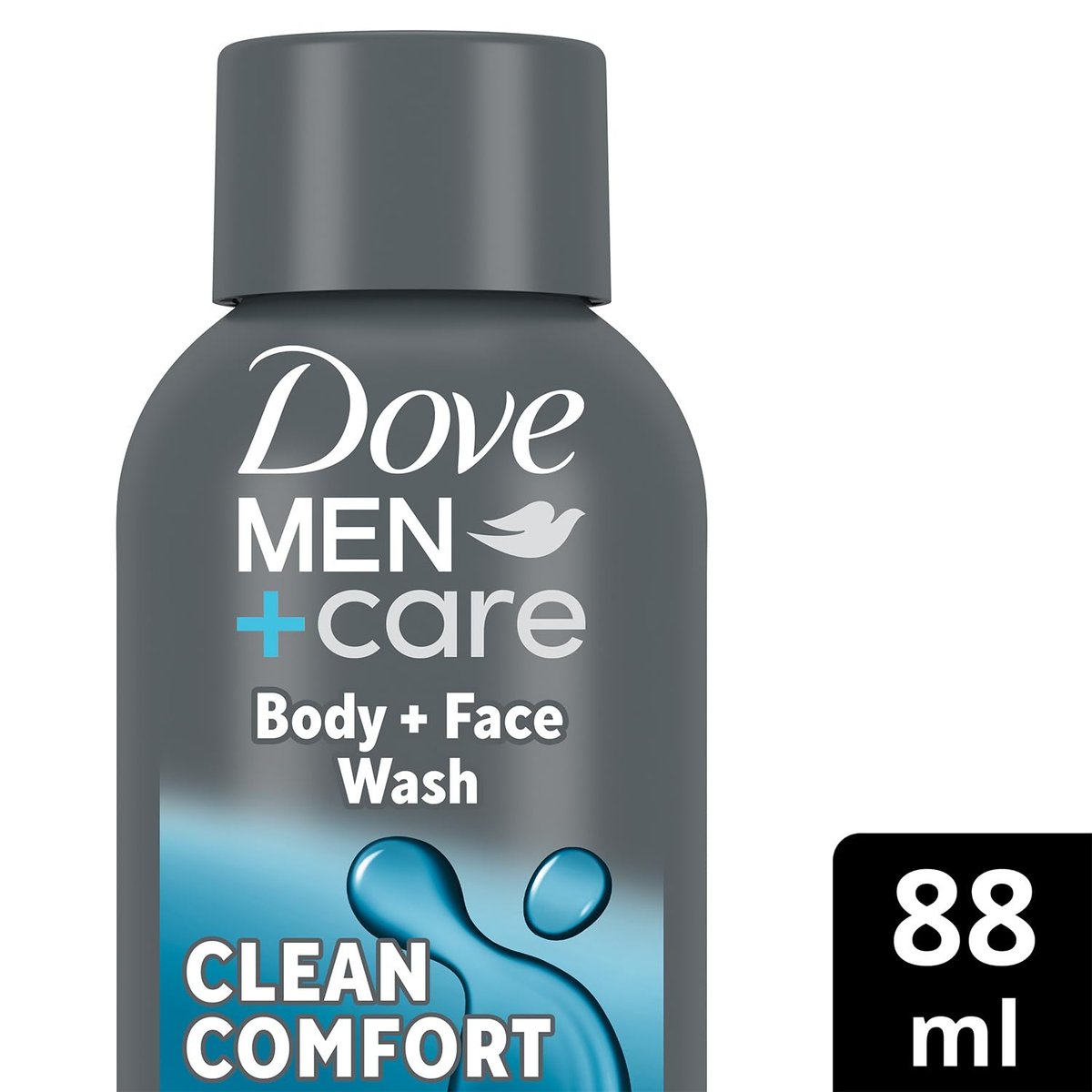 Dove Men+ Care Body + Face Wash, Clean Comfort 6-Pack – Hydrating Shower Gel for Healthy, Smooth Skin, 3 oz Each Avelisse