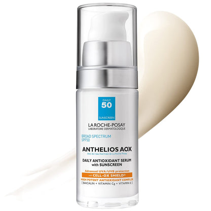 La Roche-Posay Anthelios AOX Daily Antioxidant Serum with SPF 50, Face Moisturizer with Sunscreen and Vitamin C & E, Oil Free Sunscreen for Sensitive Skin, 1 Fl Oz Avelisse