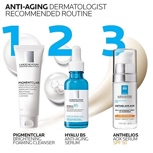 La Roche-Posay Anthelios AOX Daily Antioxidant Serum with SPF 50, Face Moisturizer with Sunscreen and Vitamin C & E, Oil Free Sunscreen for Sensitive Skin, 1 Fl Oz Avelisse