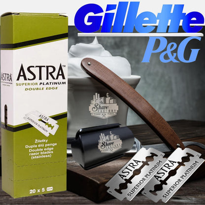 Astra Platinum Double Edge Safety Razor Blades – 50 Count (10 x 5) Premium Stainless Steel Blades