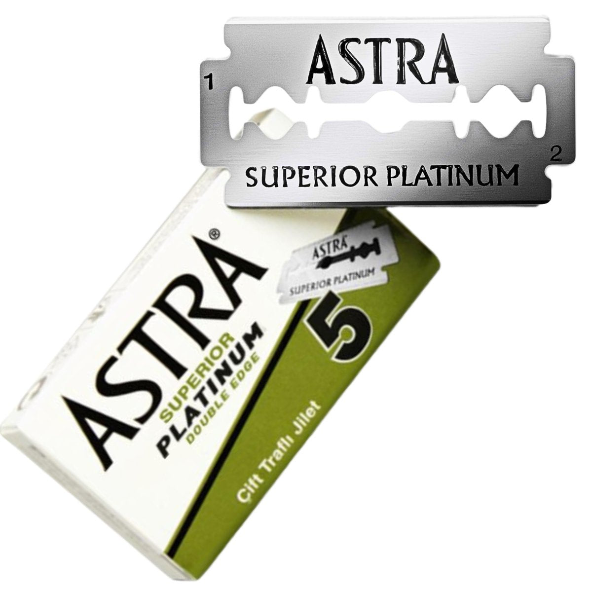 Astra Platinum Double Edge Safety Razor Blades – 50 Count (10 x 5) Premium Stainless Steel Blades - görsel 17