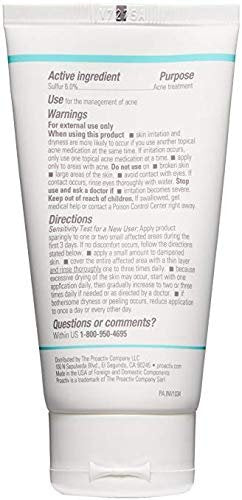 Proactiv Skin Purifying Acne Face Mask and Acne Spot Treatment, Detoxifying Facial Mask with 6% Sulfur, 3 oz Avelisse