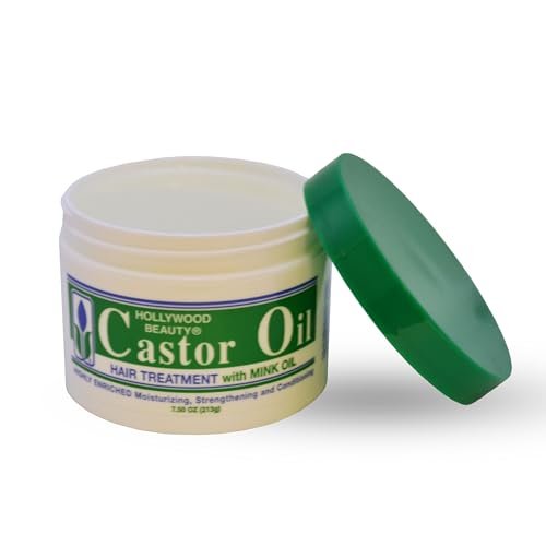 Hollywood Beauty Castor Oil Hair Treatment with Mink Oil - 7.5 oz for Stronger, Thicker Hair - görsel 8