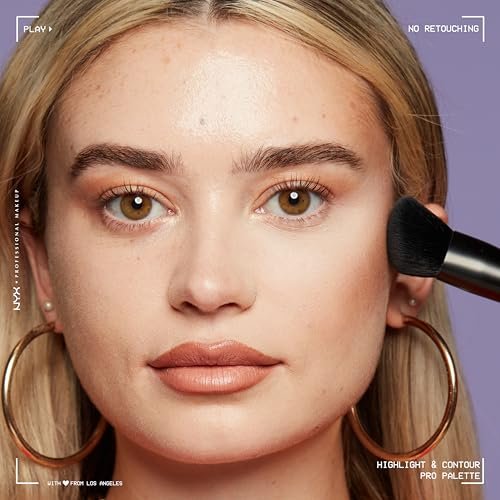 NYX Professional Makeup Highlight & Contour Pro Palette – 8 Shades for Face Sculpting & Glow Avelisse