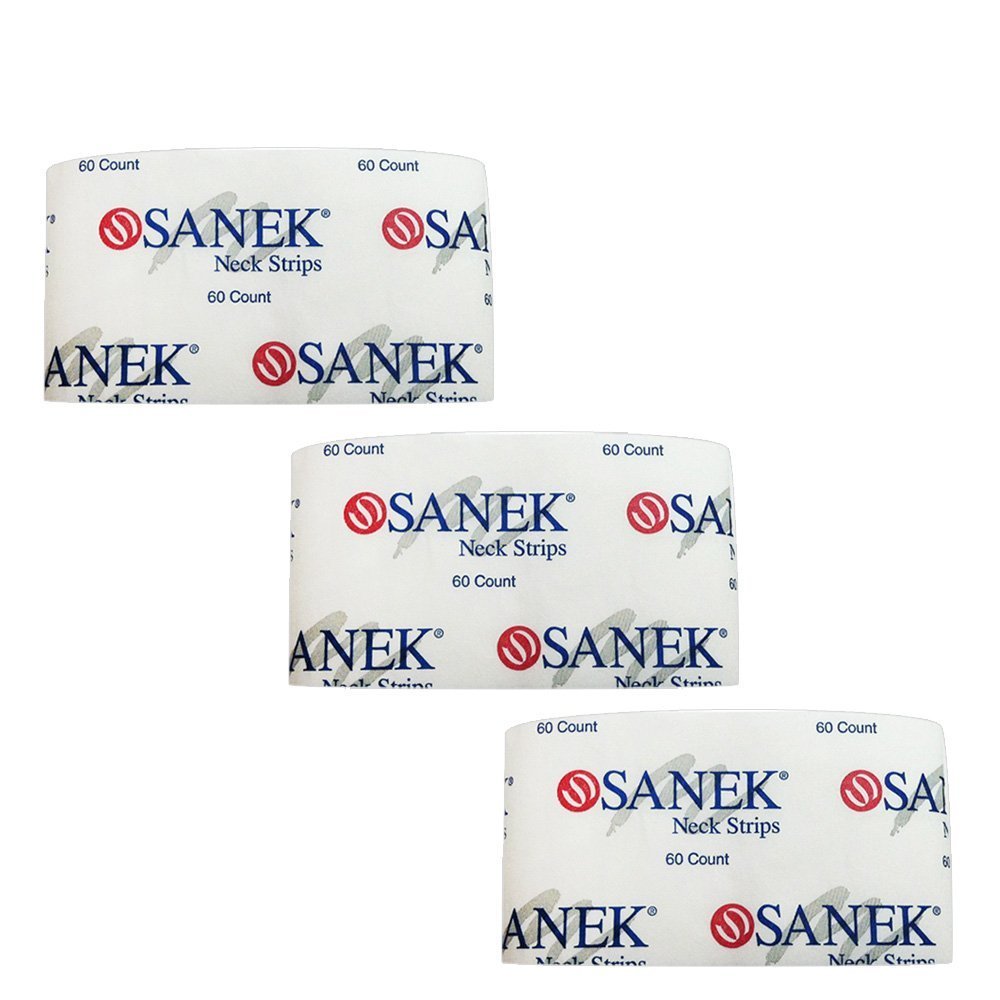 Salon Barber Hair Stylist Graham SANEK 3 Packs of 60 Neck Strips SD-40003 - görsel 2